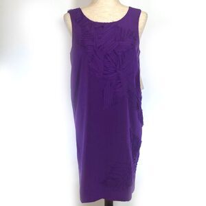 Cluny Purple Silk Chiffon Dress Size 6
